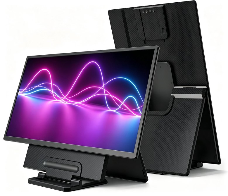 D1 23.8-inch foldable portable monitor with its own stand